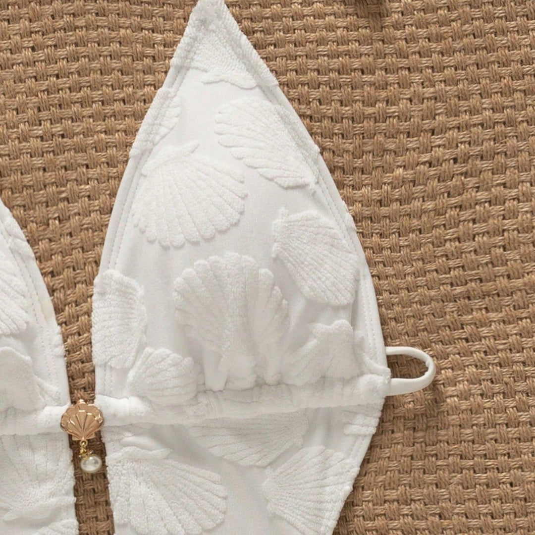 Damen Cut-Out Badeanzug mit charmanten Muscheldetails Echo Archiv
