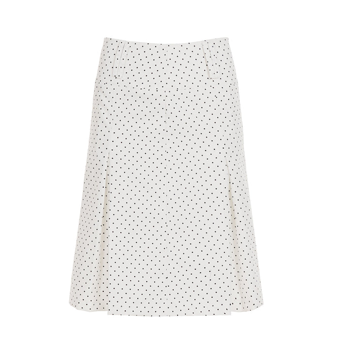 Damen Midirock mit verspieltem Punktmuster und eleganter A-Linie Echo Archiv