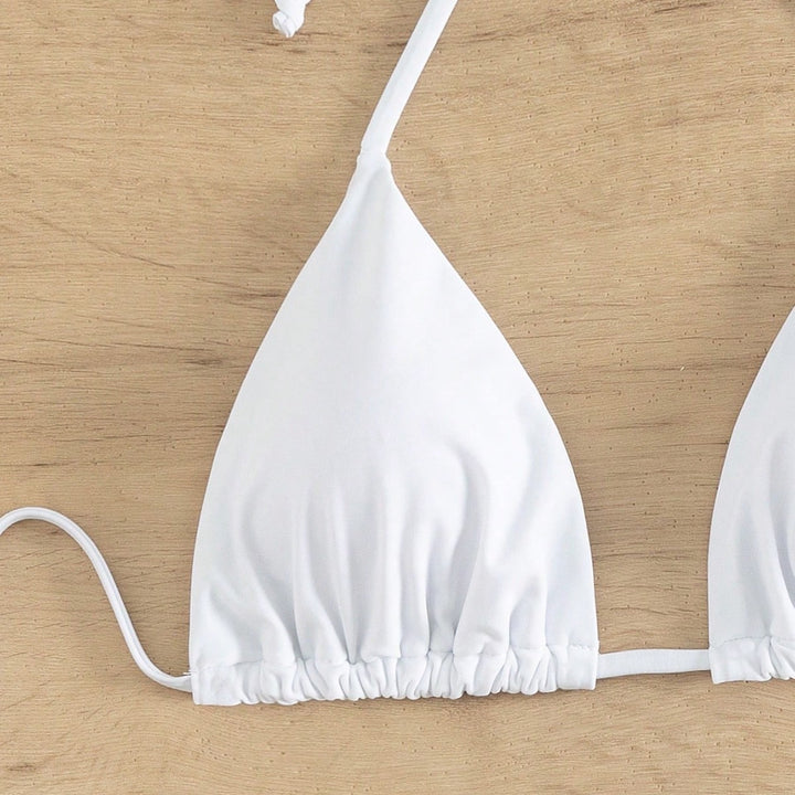 Damen Triangel-Bikinioberteil mit verstellbaren Trägern und elastischem Bund Echo Archiv