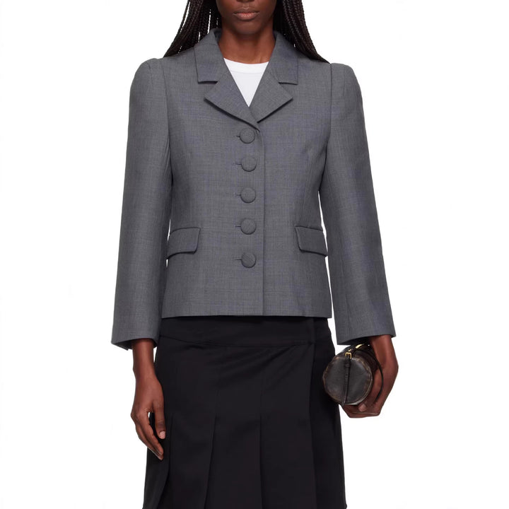 Damen Kurzblazer im taillierten Vintage Tailoring mit bezogenen Knöpfen Echoarchiv