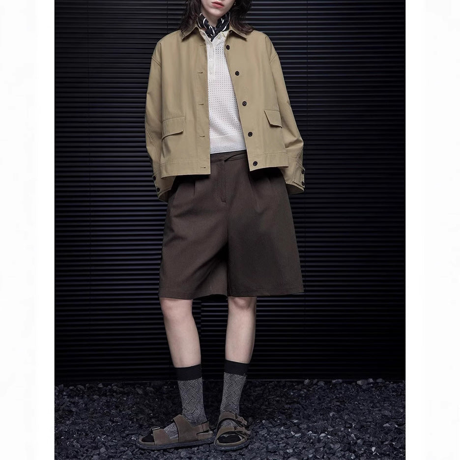 Damen Modische Übergangsjacke mit bequemen Schnitt Echoarchiv