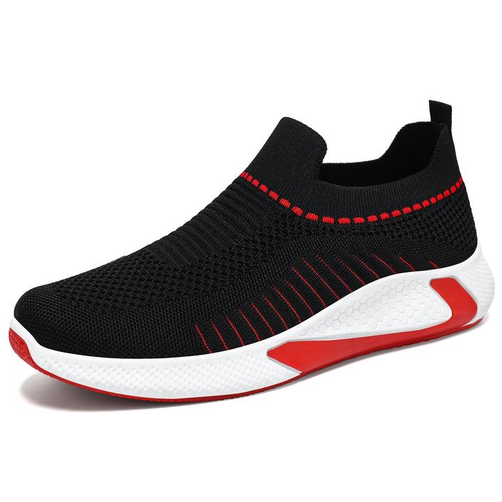 Unisex nan nahtloser Strick-Slip-On Laufschuh mit sockenähnlichem Schaft und hexagonaler Dämpfungssohle Echo Archiv