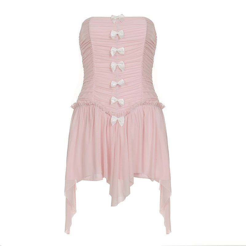 Damen romantisches Corsage-Kleid mit bezaubernden Rüschendetails Echo Archiv