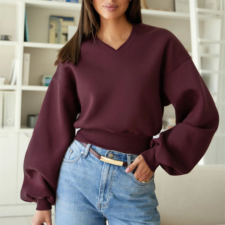 Damen Modischer Oversized Pullover Echo Archiv