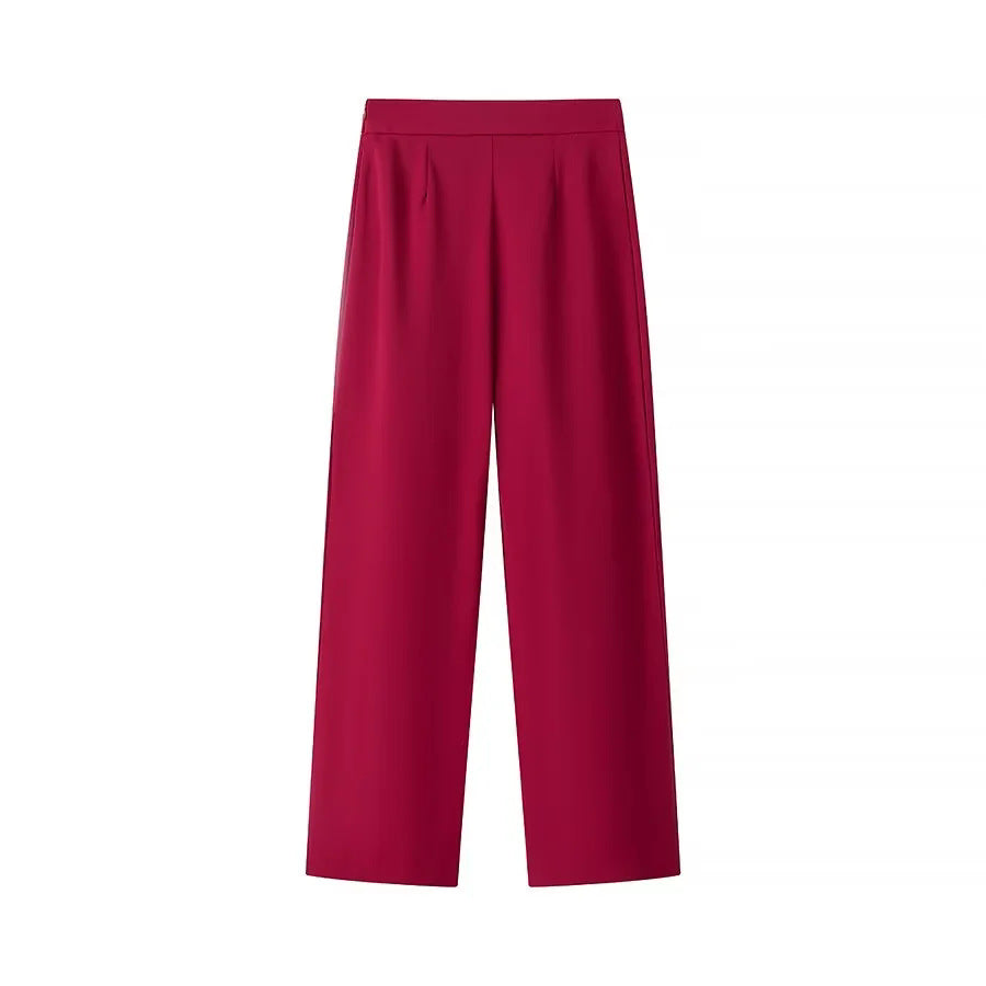 Damen taillierter Longblazer mit Schalkragen, verdecktem Knopfverschluss und Pattentaschen – Valéne
