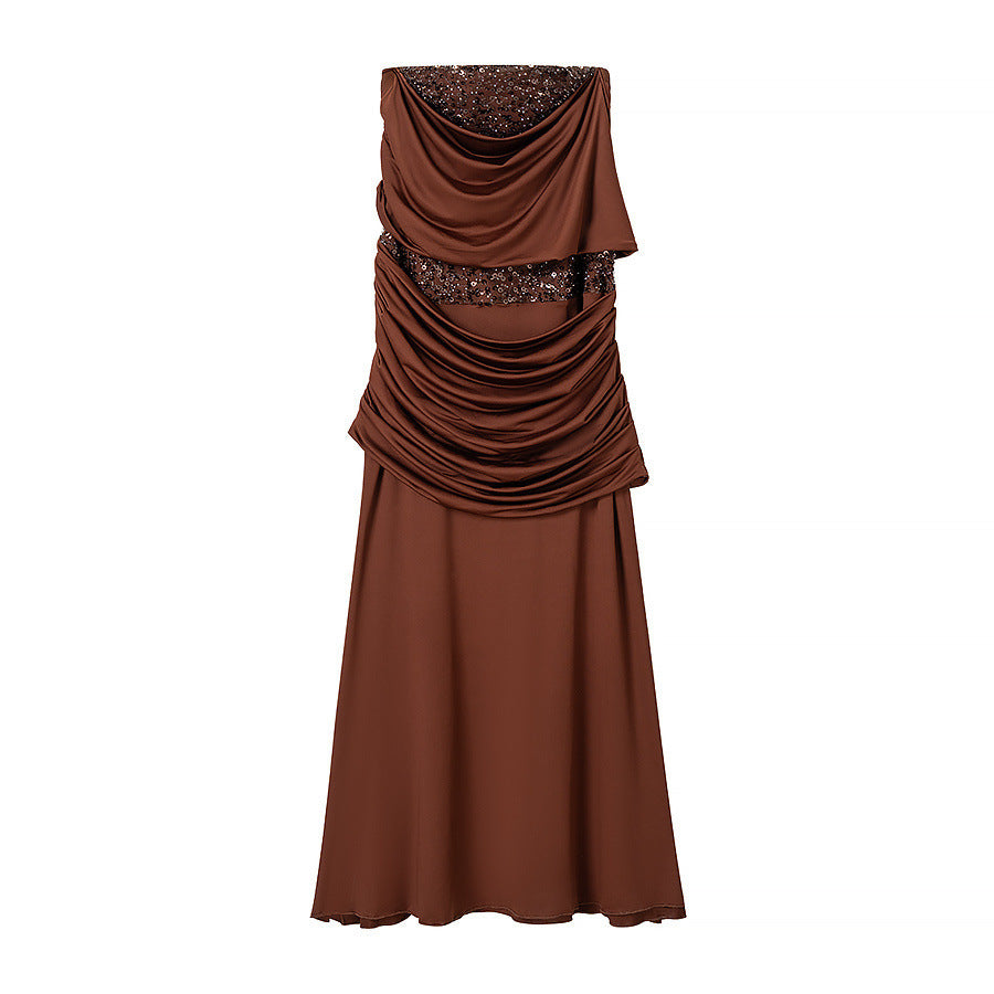 Damen Langärmliges Wickelkleid mit raffiniertem Drapé Echo Archiv
