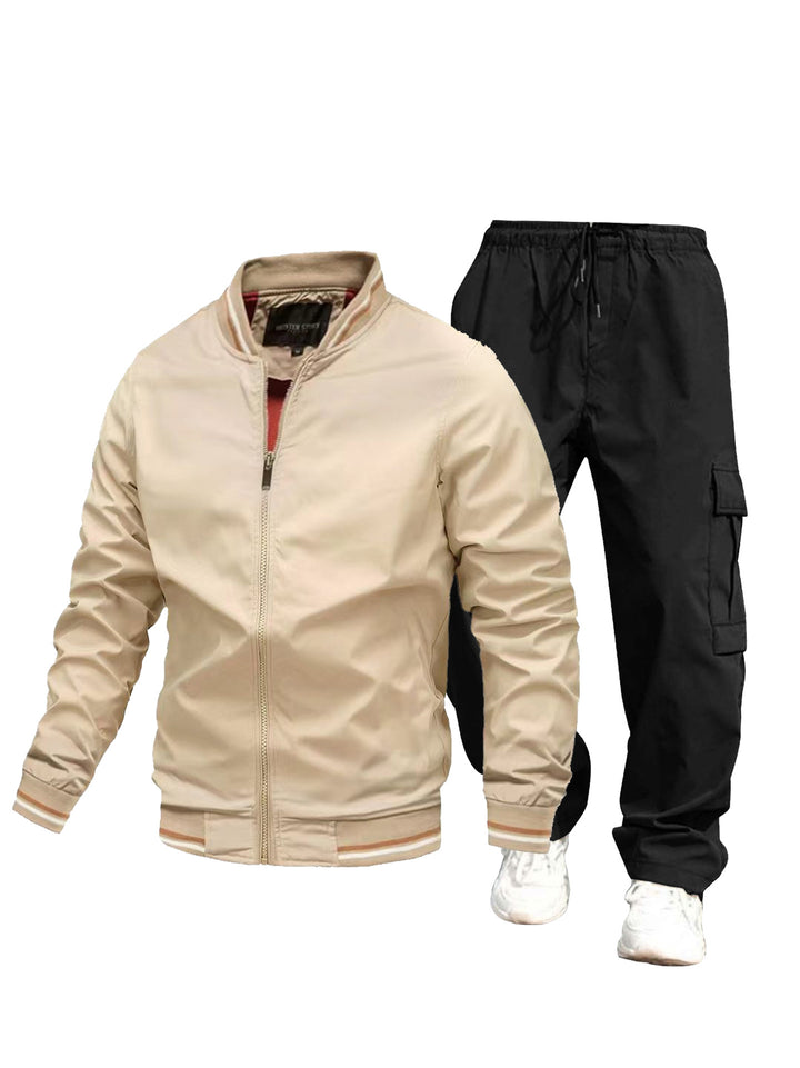 Herren Sportliche Jacke und Cargo-Hose Set Echo Archiv
