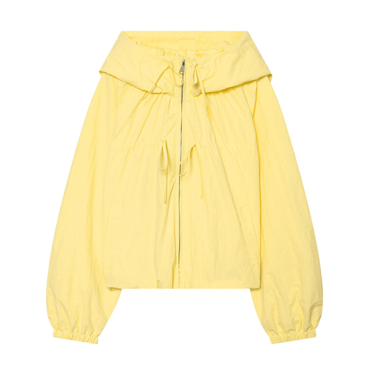 Damen Kapuzen-Cropped-Outdoorjacke mit Tunnelzug und elastischem Saum Echo Archiv