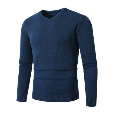 Herren eleganter V-Ausschnitt Pullover aus hochwertiger Baumwolle Echoarchiv