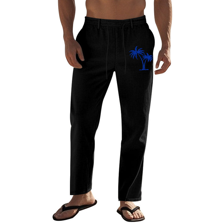 Herren Freizeithose mit Palmenmotiv Echoarchiv