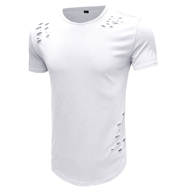 Herren Trendiges T-Shirt mit einzigartigen Cut-Outs Echoarchiv