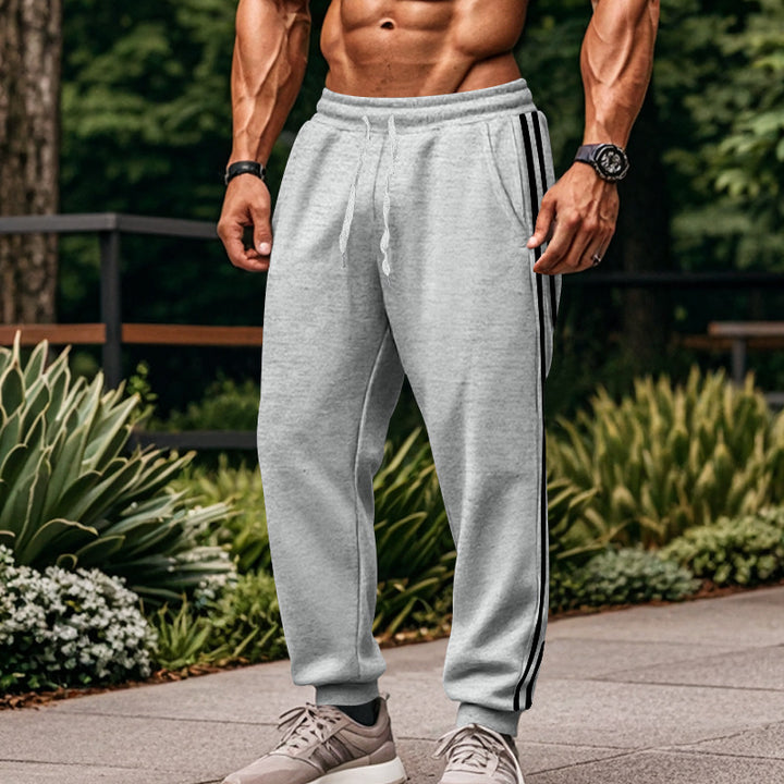 Herren Sportliche Trainingshose mit seitlichen Streifen Echoarchiv