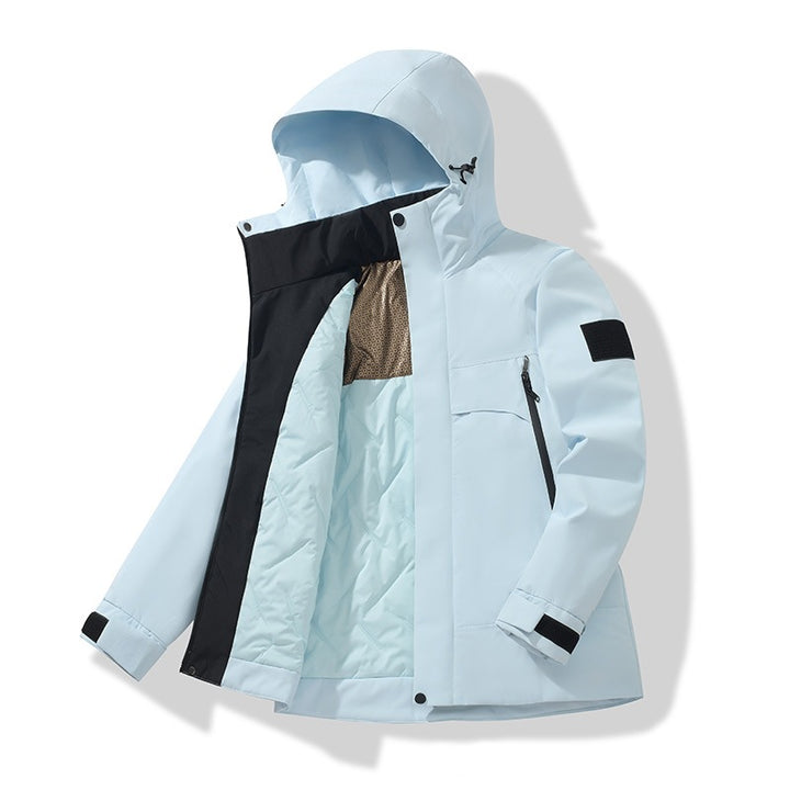 Unisex Isolierte Softshell-Parka mit abnehmbarer Kapuze und Thermofutter Echoarchiv