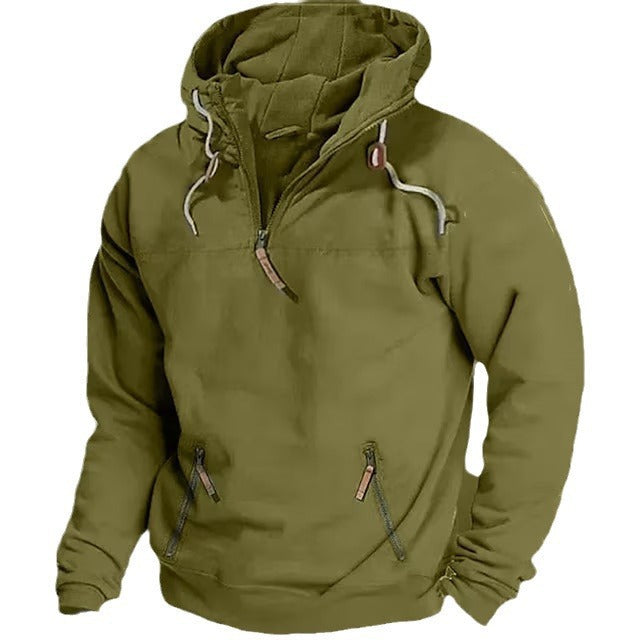 Herren winddichte Kapuzenjacke mit praktischen Taschen und Umweltfreundlichem Material Echoarchiv
