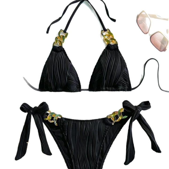Damen Triangel-Bikini mit dekorativen Kettenelementen Echo Archiv