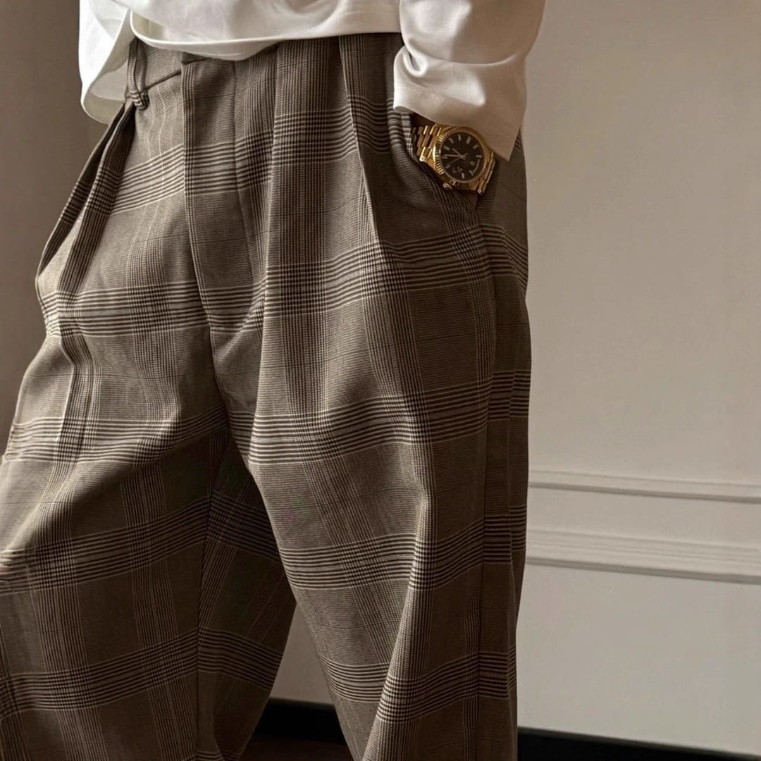 Herren Elegante und lässige Karohose Echo Archiv