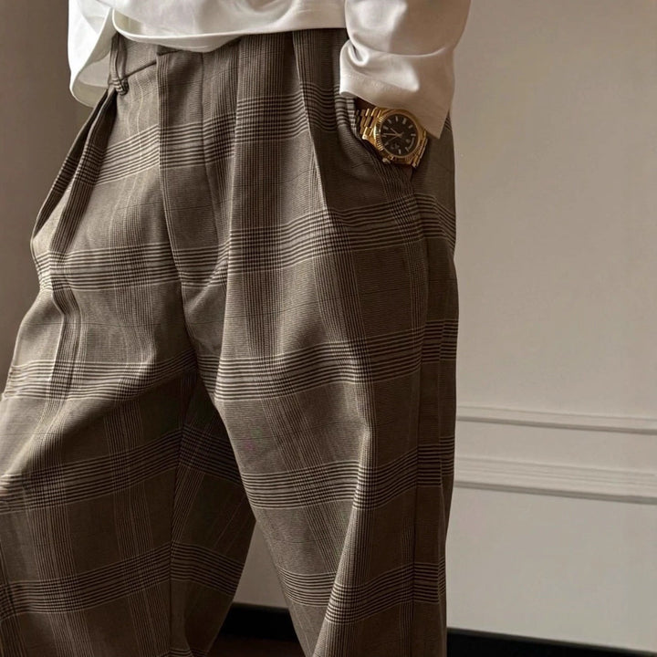 Herren Elegante und lässige Karohose Echo Archiv