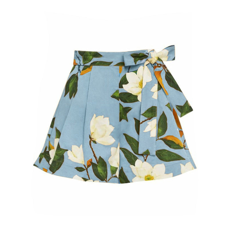 Damen Einseitiger Badeanzug mit floralem Design und elegantem Schleifen-Detail Echo Archiv