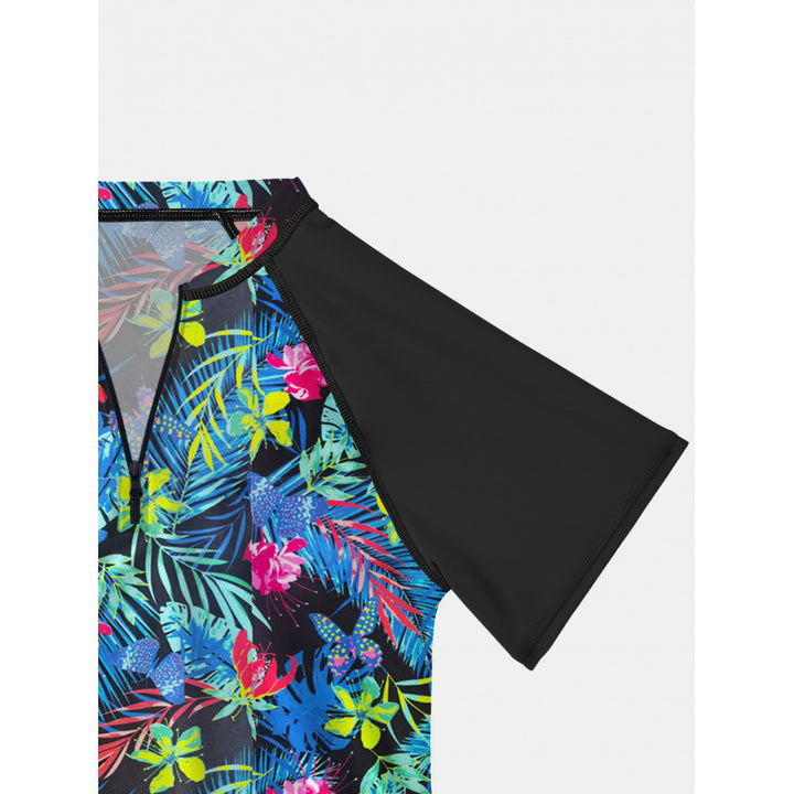 Damen Buntes UV-Schutz Rashguard mit Shorts Echo Archiv