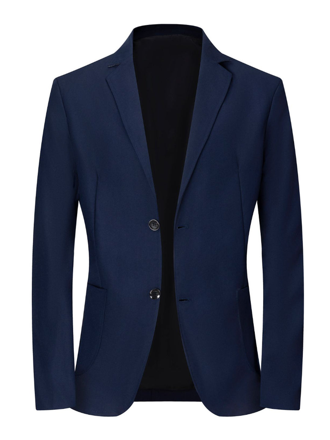 Herren moderner Blazer mit eleganten Details und schmalem Schnitt Echoarchiv