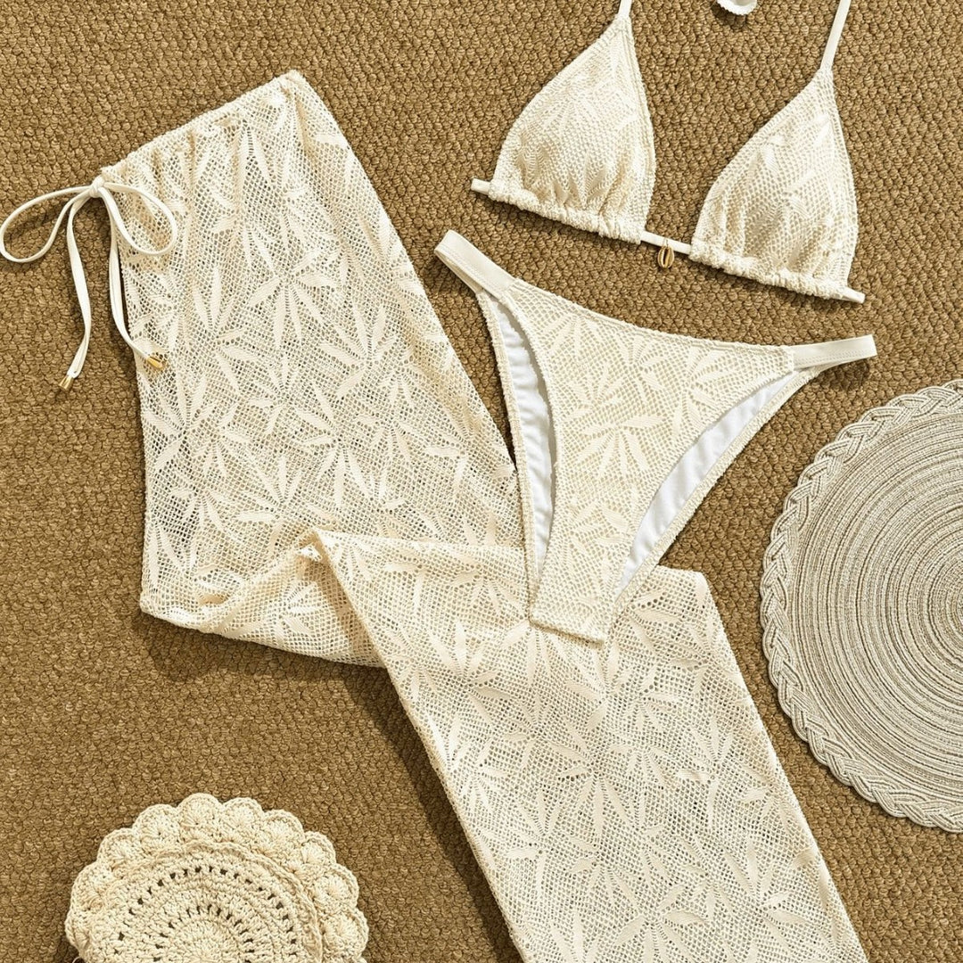 Damen Bikiniset mit modischem Häkelmuster Echo Archiv