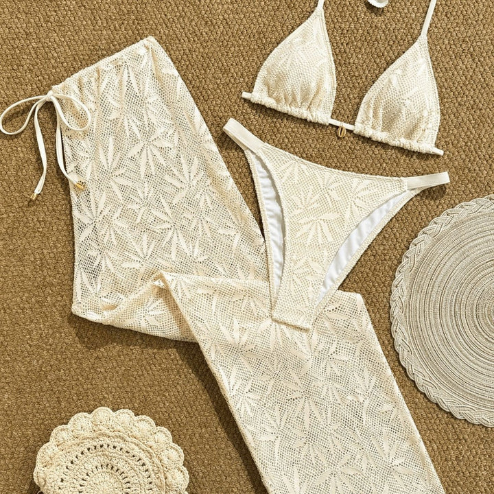 Damen Bikiniset mit modischem Häkelmuster Echo Archiv