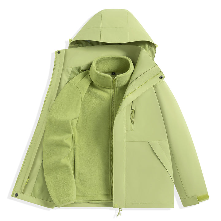 Herren zweilagiger Outdoorparka mit herausnehmbarer Fleece-Innenjacke und Kapuze Echo Archiv