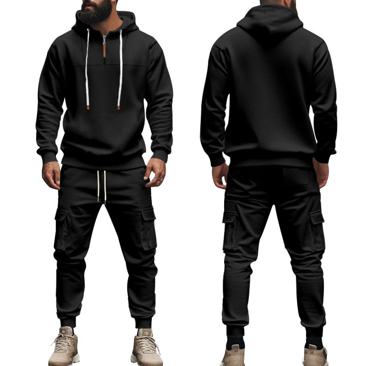 Herren sportliches Hoodie- und Cargo-Hosen Set Echoarchiv