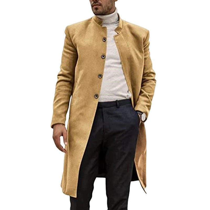 Herren eleganter Wool Trenchcoat Echoarchiv 1760892632
