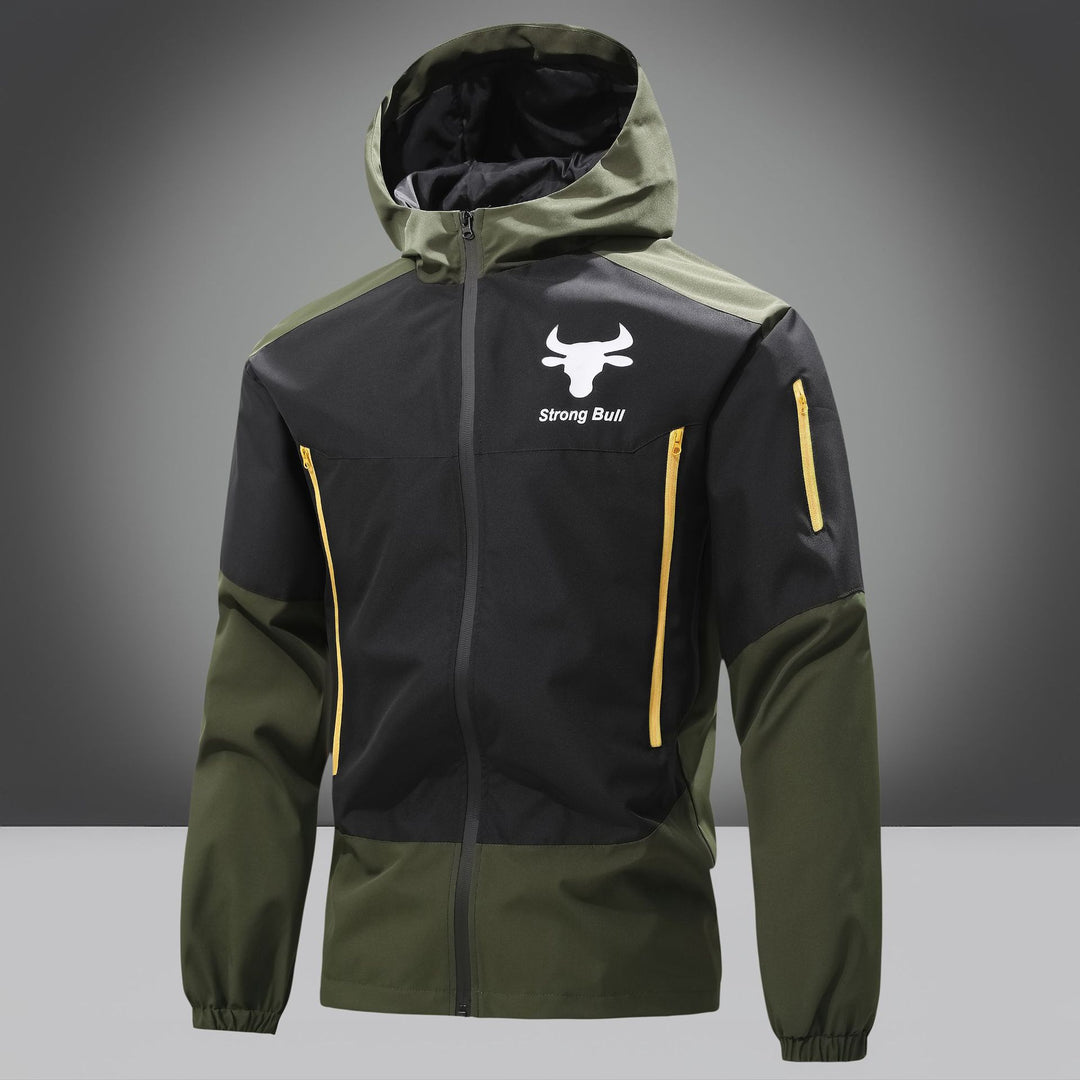 Herren Funktionsjacke mit wasserdichtem Material und praktischen Reißverschlusstaschen Echoarchiv
