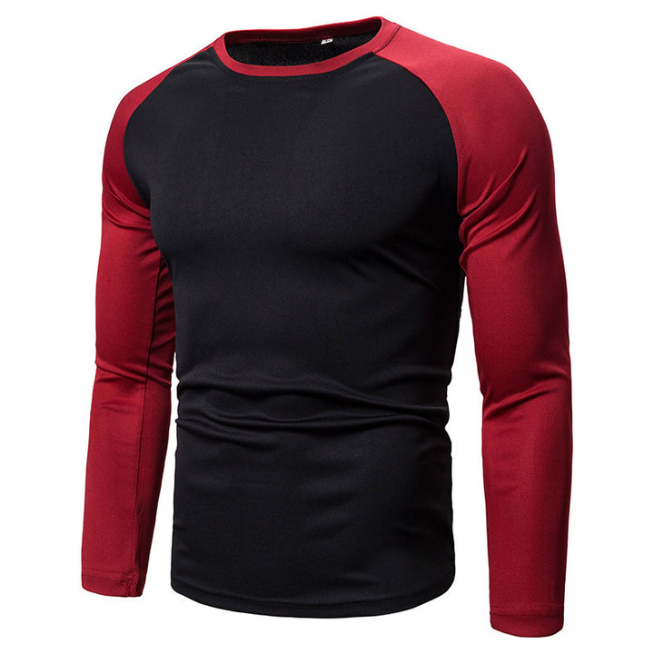Herren Langarm-Sportshirt mit feuchtigkeitsableitender Technologie und modischem Raglan-Schnitt Echoarchiv