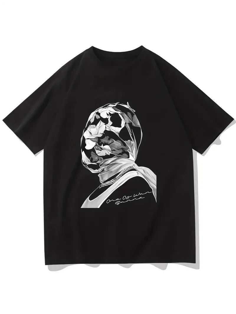 Damen T-Shirt mit künstlerischem Floral-Motiv und lässigem Schnitt Echo Archiv