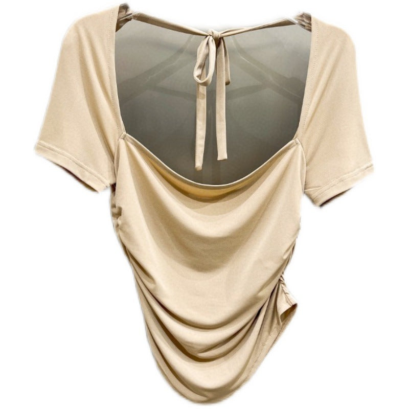 Damen Stretchbluse mit dekorativem Rückenausschnitt Echo Archiv