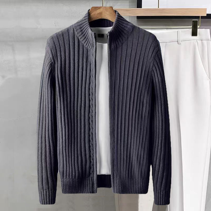 Stylischer Herren-Ripppullover mit hohem Kragen Echo Archive