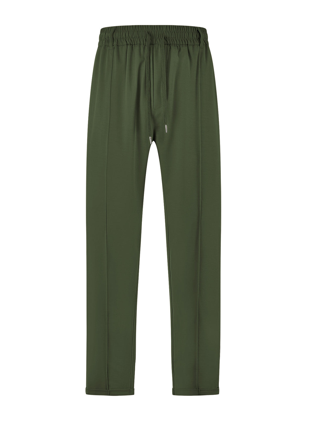 Damen elegante Jersey-Hose mit Bügelfalte Tunnelzugbund und schmaler Beinführung – Avélisse