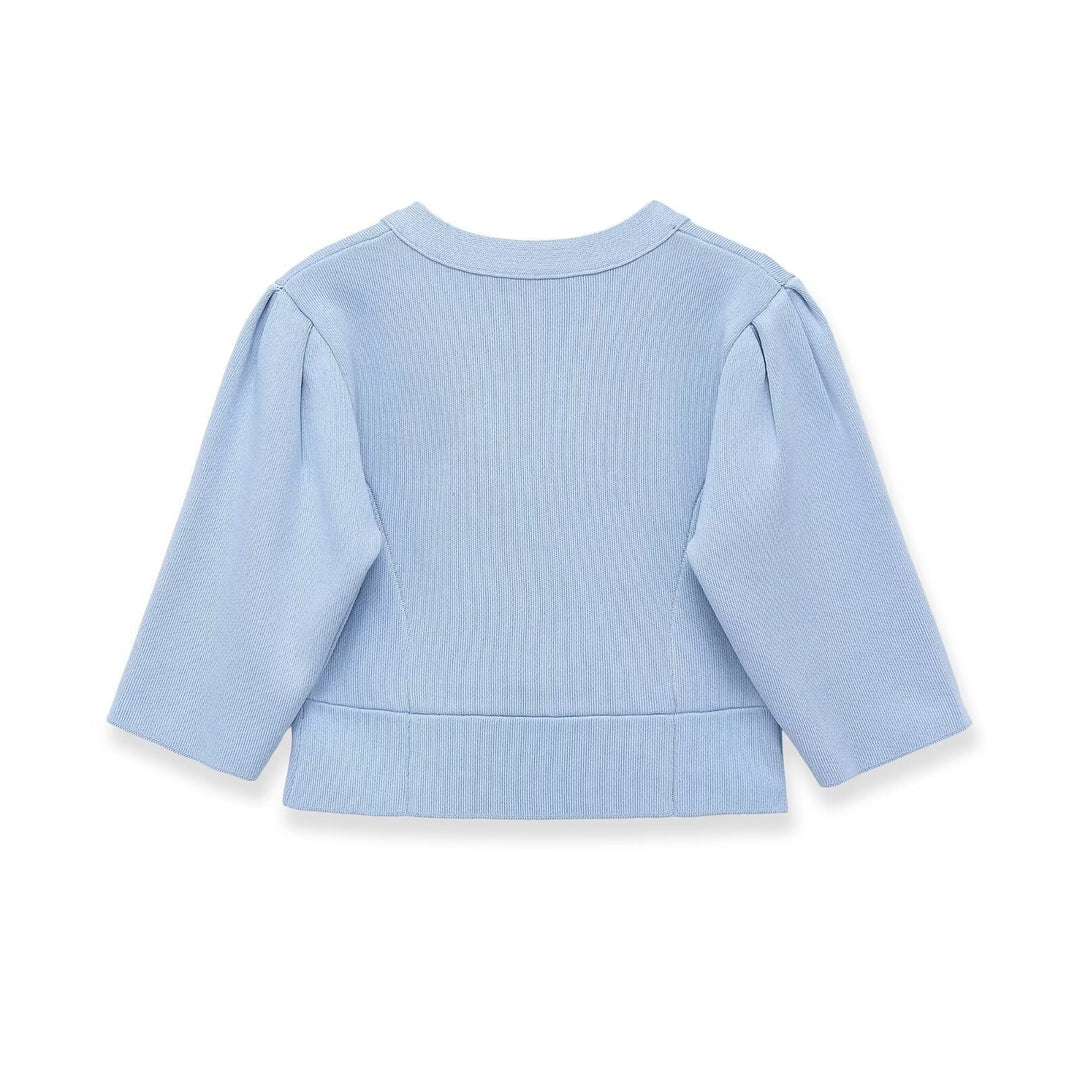 Damen elegantes Cardigan mit feinem Rippenmuster und dekorativen Knöpfen Echo Archiv