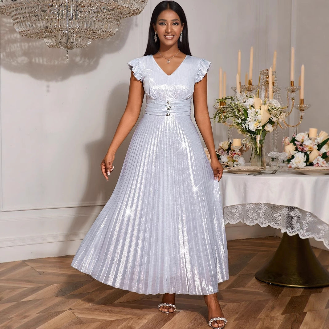 Damen Fließendes Maxikleid mit Raffungen Echo Archiv
