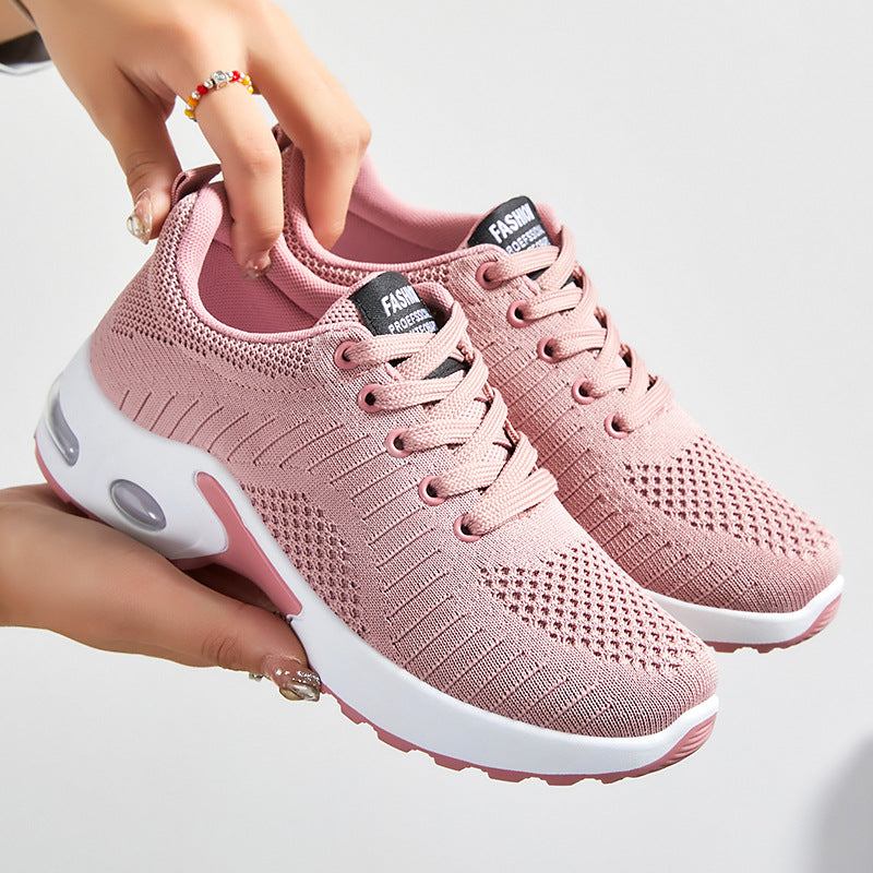 Damen nan gestrickter Komfort-Sneaker mit sichtbarer Air-Unit, entlastender Memory-Fußbett-Einlage und griffiger Profilsohle Echo Archiv