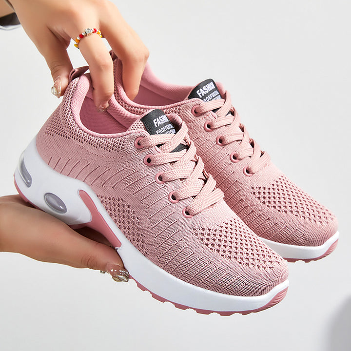 Damen nan gestrickter Komfort-Sneaker mit sichtbarer Air-Unit, entlastender Memory-Fußbett-Einlage und griffiger Profilsohle Echo Archiv