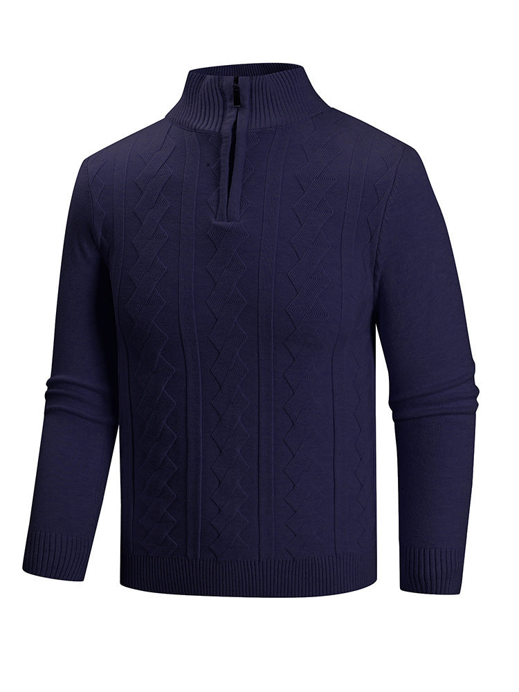 Herren Strickpullover mit hohem Kragen Echoarchiv