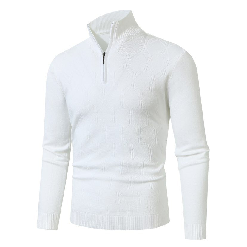 Herren Strickpullover mit modernem Strukturmuster Echoarchiv