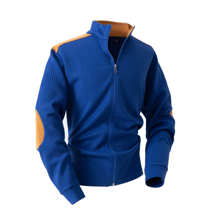Herren modische Trainingsjacke mit Reißverschluss und elastischen Bündchen Echoarchiv