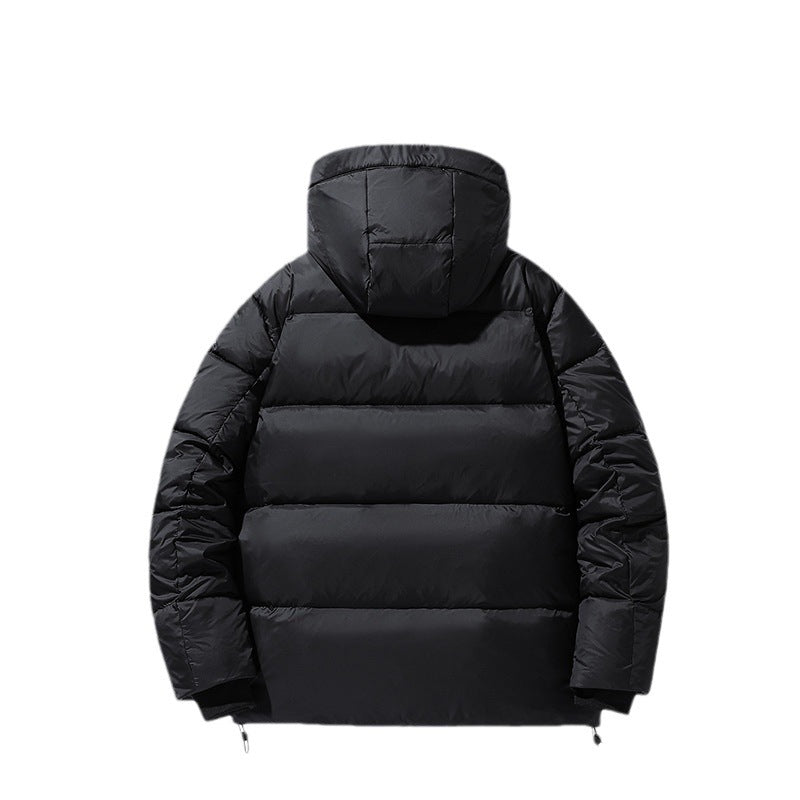 Herren Volumen-Steppjacke mit Kapuze, wasserabweisender Shell und Kordelzug Echo Archiv