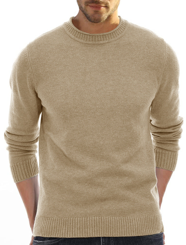 Herren Casual Rundhalspullover aus weicher Baumwolle Echoarchiv