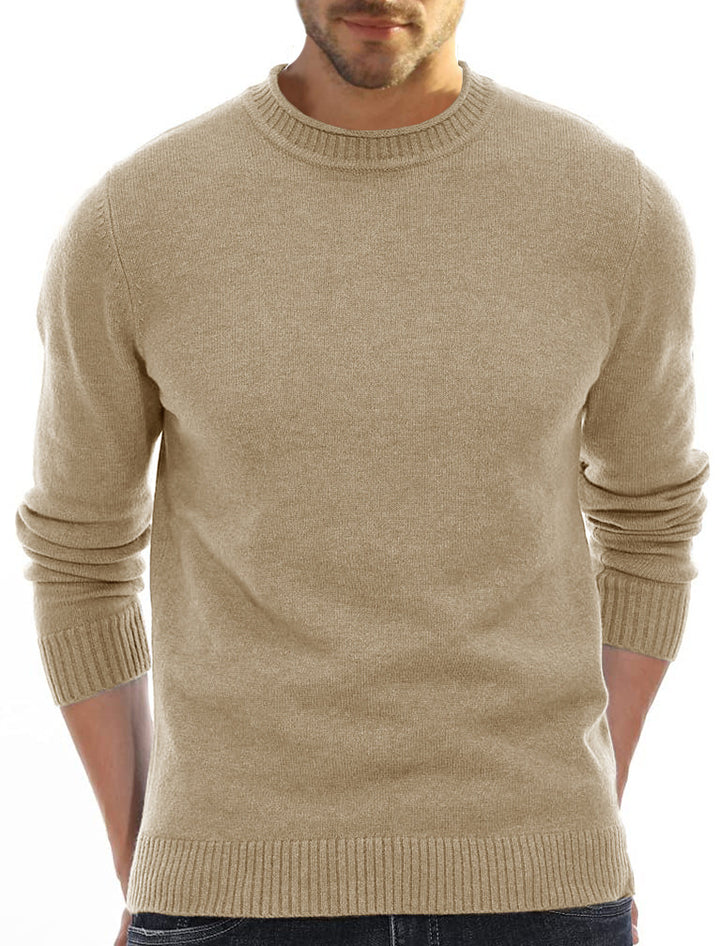Herren Casual Rundhalspullover aus weicher Baumwolle Echoarchiv