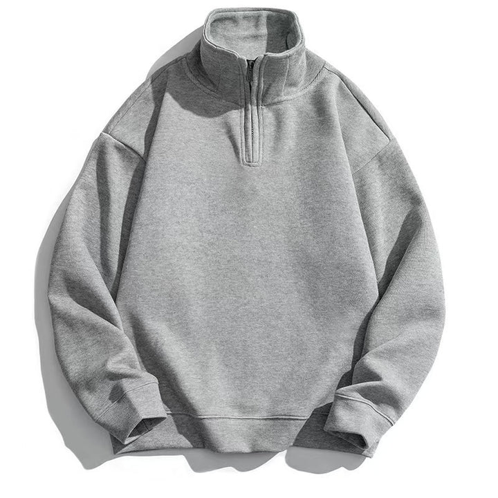Unisex nan Halbzip-Sweatshirt mit Stehkragen und oversized Schnitt Echo Archiv