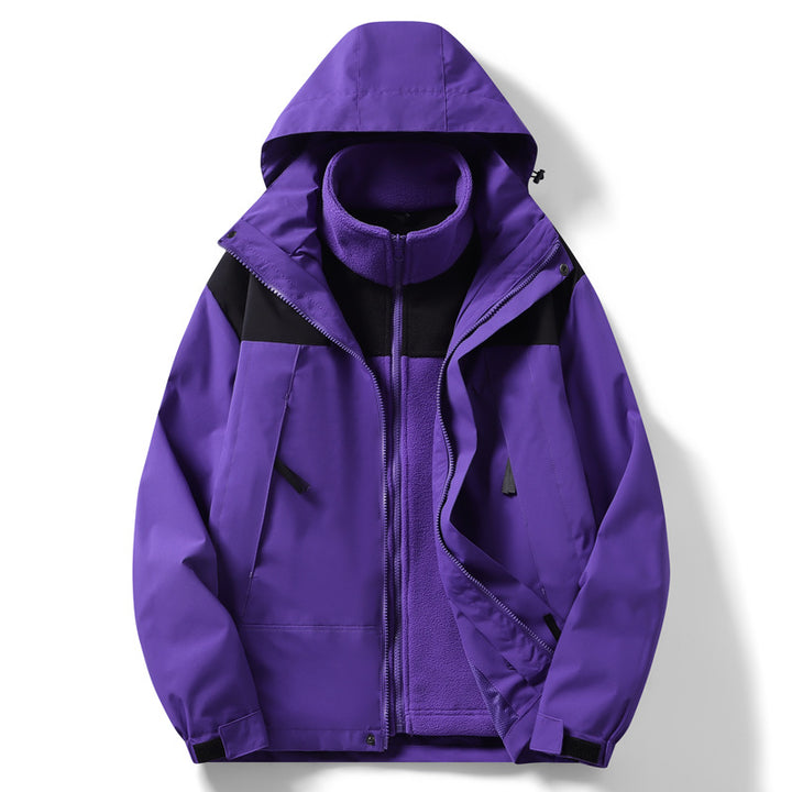 Herren wind- und wasserdichte Multifunktionsjacke mit Fleece-Innenfutter Echoarchiv