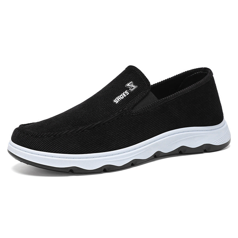 Herren nan leichter atmungsaktiver Slip-On Freizeit-Slipper mit geripptem Textiloberteil und stoßdämpfender EVA-Zwischensohle Echo Archiv