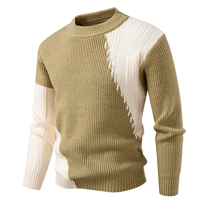 Herren modischer Strickpullover mit einzigartigem Kabeldesign Echoarchiv
