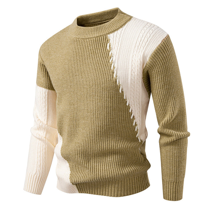 Herren modischer Strickpullover mit einzigartigem Kabeldesign Echoarchiv